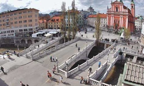 Slovenia_triple bridge Ljubljana